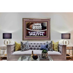 LOOKING UNTO JESUS THE AUTHOR AND FINISHER OF OUR FAITH  Modern Wall Art  GWMARVEL12114  "36X31"