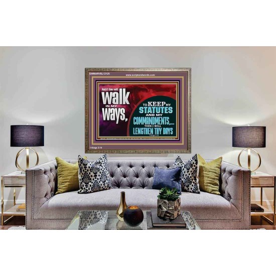 KEEP MY STATUTES AND MY COMMANDMENTS  Custom Wall Scripture Art  GWMARVEL12125  