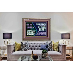 THE DAY OF THE LORD IS GREAT AND VERY TERRIBLE REPENT IMMEDIATELY  Custom Inspiration Scriptural Art Wooden Frame  GWMARVEL12145  "36X31"