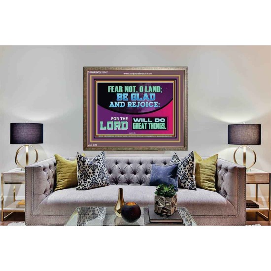 THE LORD WILL DO GREAT THINGS  Custom Inspiration Bible Verse Wooden Frame  GWMARVEL12147  