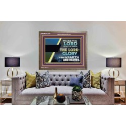 PRAISE THE LORD FROM THE EARTH  Unique Bible Verse Wooden Frame  GWMARVEL12149  "36X31"