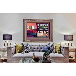 THE RIGHTEOUSNESS OF THY TESTIMONIES IS EVERLASTING O LORD  Bible Verses Wooden Frame Art  GWMARVEL12161  "36X31"