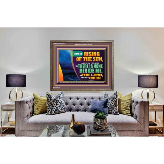 I AM THE LORD THERE IS NONE ELSE  Printable Bible Verses to Wooden Frame  GWMARVEL12172  