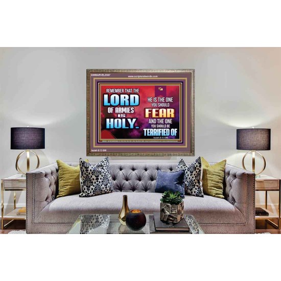 FEAR THE LORD WITH TREMBLING  Ultimate Power Wooden Frame  GWMARVEL9567  