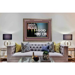 GRACE MERCY AND PEACE UNTO YOU  Bible Verse Wooden Frame  GWMARVEL9799  "36X31"