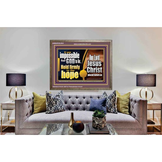 GOD NEVER LIE ONLY BELIEVE  Art & Wall Décor  GWMARVEL9820  