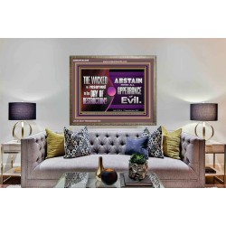 THE WICKED RESERVED FOR DAY OF DESTRUCTION  Wooden Frame Scripture Décor  GWMARVEL9899  "36X31"