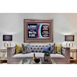 LORD GOD ALMIGHTY HOSANNA IN THE HIGHEST  Contemporary Christian Wall Art Wooden Frame  GWMARVEL9925  "36X31"