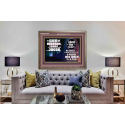 JEHOVAH IS A MAN OF WAR PRAISE HIS HOLY NAME  Encouraging Bible Verse Wooden Frame  GWMARVEL9955  "36X31"