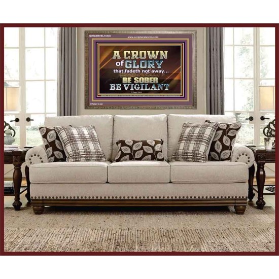 CROWN OF GLORY FOR OVERCOMERS  Scriptures Décor Wall Art  GWMARVEL10440  