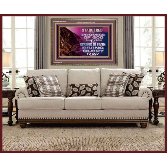 STAGGERED NOT AT THE PROMISE OF GOD  Custom Wall Art  GWMARVEL10599  
