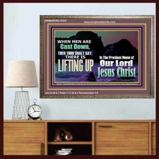 THOU SHALL SAY LIFTING UP  Ultimate Inspirational Wall Art Picture  GWMARVEL10353  