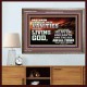 TURN FROM THESE VANITIES TO THE LIVING GOD JEHOVAH  Unique Scriptural Wooden Frame  GWMARVEL10363  