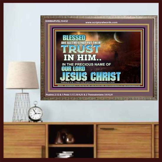 THE PRECIOUS NAME OF OUR LORD JESUS CHRIST  Bible Verse Art Prints  GWMARVEL10432  