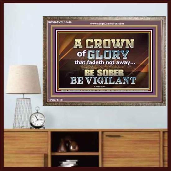 CROWN OF GLORY FOR OVERCOMERS  Scriptures Décor Wall Art  GWMARVEL10440  