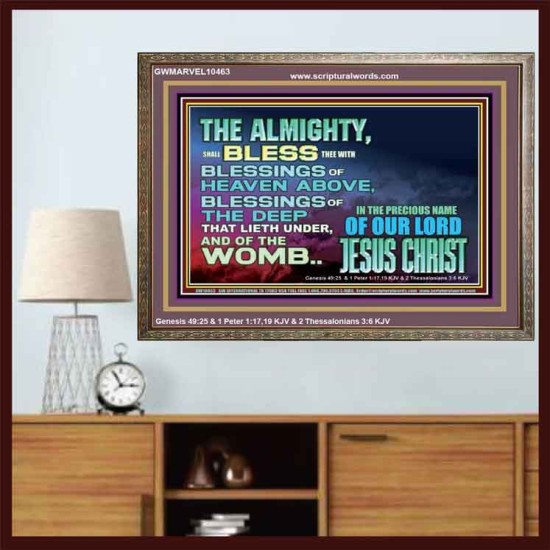 DO YOU WANT BLESSINGS OF THE DEEP  Christian Quote Wooden Frame  GWMARVEL10463  