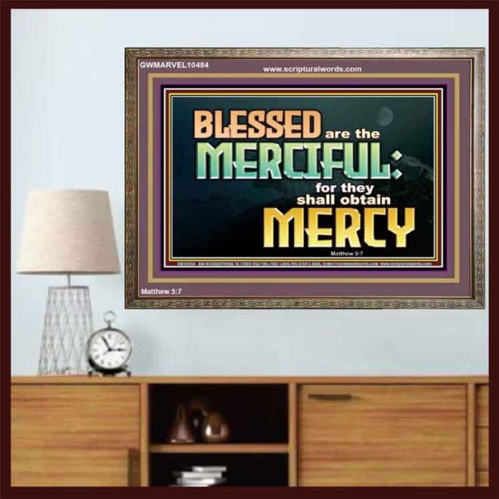 THE MERCIFUL SHALL OBTAIN MERCY  Religious Art  GWMARVEL10484  