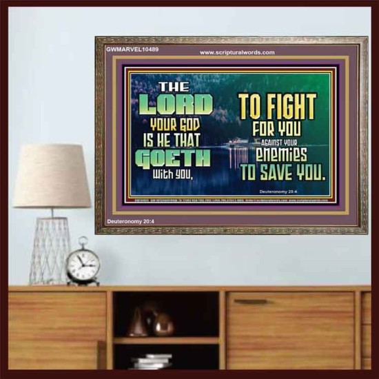 THE LORD IS WITH YOU TO SAVE YOU  Christian Wall Décor  GWMARVEL10489  