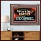 THOSE WHO WORSHIP THE LORD WILL BE ENCOURAGED  Scripture Art Wooden Frame  GWMARVEL10506  