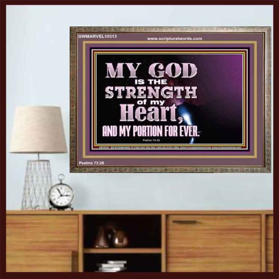 JEHOVAH THE STRENGTH OF MY HEART  Bible Verses Wall Art & Decor   GWMARVEL10513  
