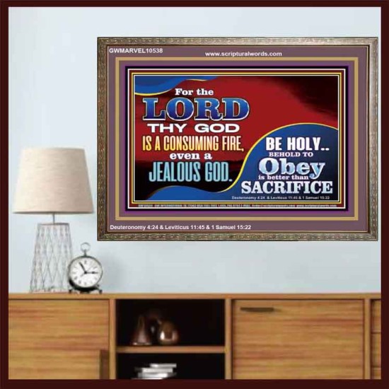 TO OBEY IS BETTER THAN SACRIFICE  Scripture Art Prints Wooden Frame  GWMARVEL10538  