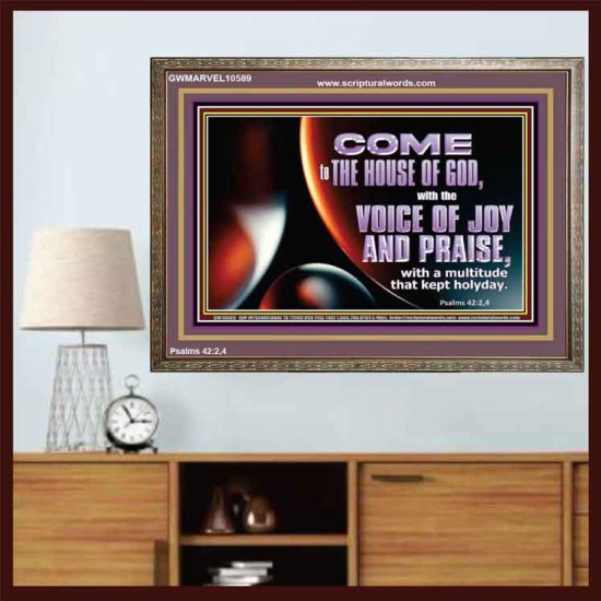 THE VOICE OF JOY AND PRAISE  Wall Décor  GWMARVEL10589  