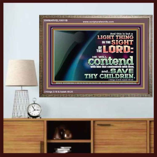 LIGHT THING IN THE SIGHT OF THE LORD  Unique Scriptural ArtWork  GWMARVEL10611B  