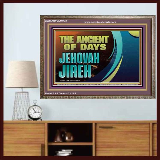 THE ANCIENT OF DAYS JEHOVAH JIREH  Scriptural Décor  GWMARVEL10732  