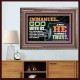 IMMANUEL..GOD WITH US OUR GOODNESS FORTRESS HIGH TOWER DELIVERER AND SHIELD  Christian Quote Wooden Frame  GWMARVEL10755  