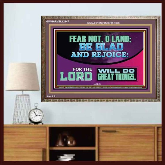 THE LORD WILL DO GREAT THINGS  Custom Inspiration Bible Verse Wooden Frame  GWMARVEL12147  