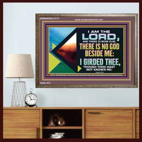 THERE IS NO GOD BESIDE ME  Bible Verse for Home Wooden Frame  GWMARVEL12171  