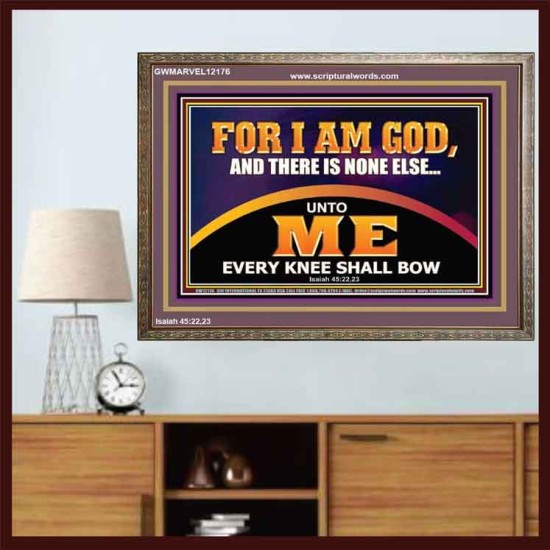 UNTO ME EVERY KNEE SHALL BOW  Scripture Wall Art  GWMARVEL12176  