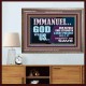 IMMANUEL GOD WITH US OUR REFUGE AND STRENGTH MIGHTY TO SAVE  Ultimate Inspirational Wall Art Wooden Frame  GWMARVEL12247  