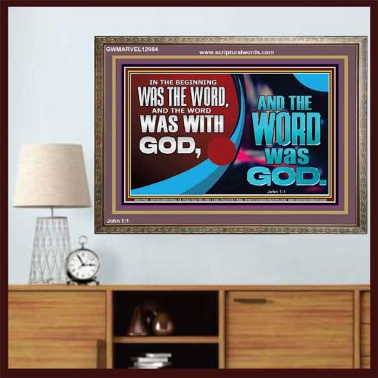 THE WORD OF LIFE THE FOUNDATION OF HEAVEN AND THE EARTH  Ultimate Inspirational Wall Art Picture  GWMARVEL12984  