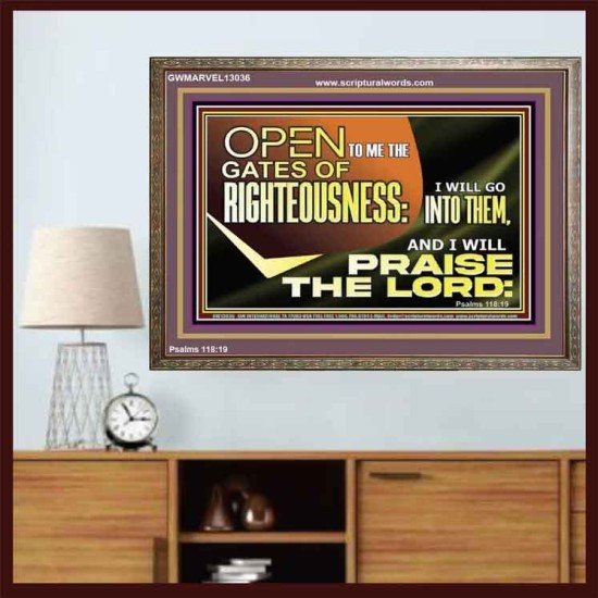 OPEN TO ME THE GATES OF RIGHTEOUSNESS  Children Room Décor  GWMARVEL13036  