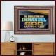 EVERLASTING GOD IMMANUEL..GOD WITH US  Contemporary Christian Wall Art Wooden Frame  GWMARVEL13105  