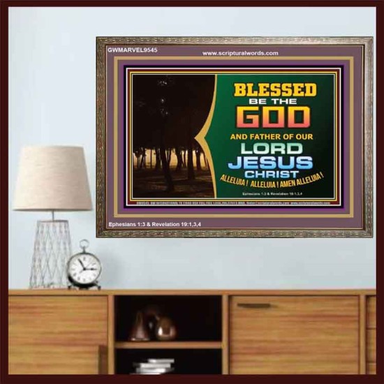 ALLELUIA AMEN ALLELUIA  Church Wooden Frame  GWMARVEL9545  