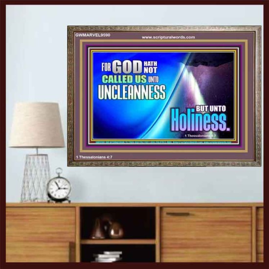 CALL UNTO HOLINESS  Sanctuary Wall Wooden Frame  GWMARVEL9590  