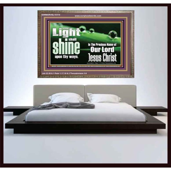 THE LIGHT SHINE UPON THEE  Custom Wall Décor  GWMARVEL10314  