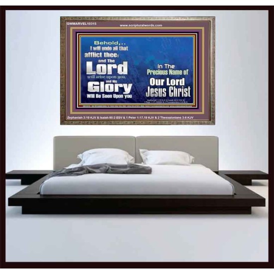 HIS GLORY SHALL BE SEEN UPON YOU  Custom Art and Wall Décor  GWMARVEL10315  