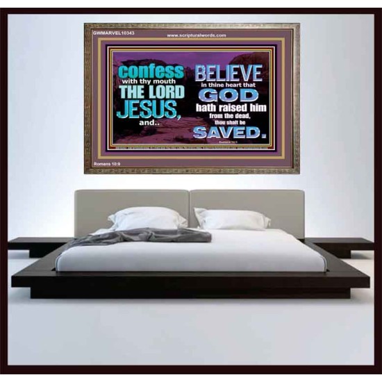 IN CHRIST JESUS IS ULTIMATE DELIVERANCE  Bible Verse for Home Wooden Frame  GWMARVEL10343  