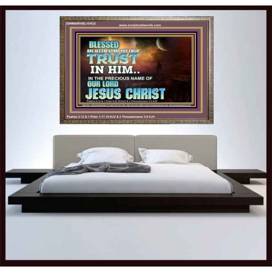 THE PRECIOUS NAME OF OUR LORD JESUS CHRIST  Bible Verse Art Prints  GWMARVEL10432  