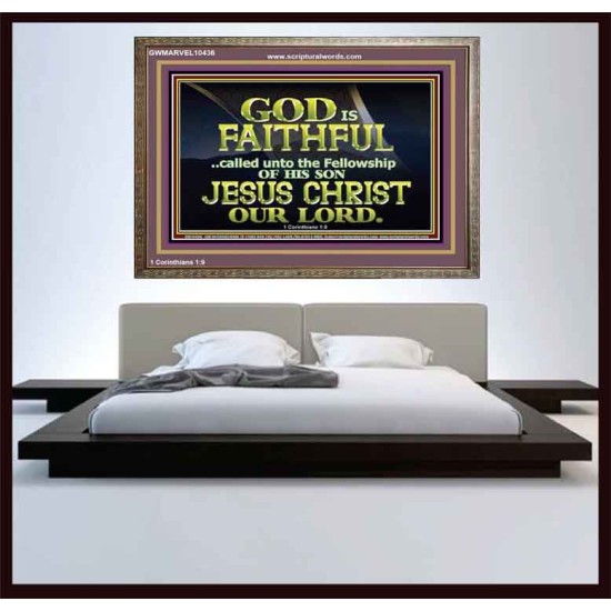 CALLED UNTO FELLOWSHIP WITH CHRIST JESUS  Scriptural Wall Art  GWMARVEL10436  