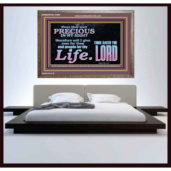 YOU ARE PRECIOUS IN THE SIGHT OF THE LIVING GOD  Modern Christian Wall Décor  GWMARVEL10490  