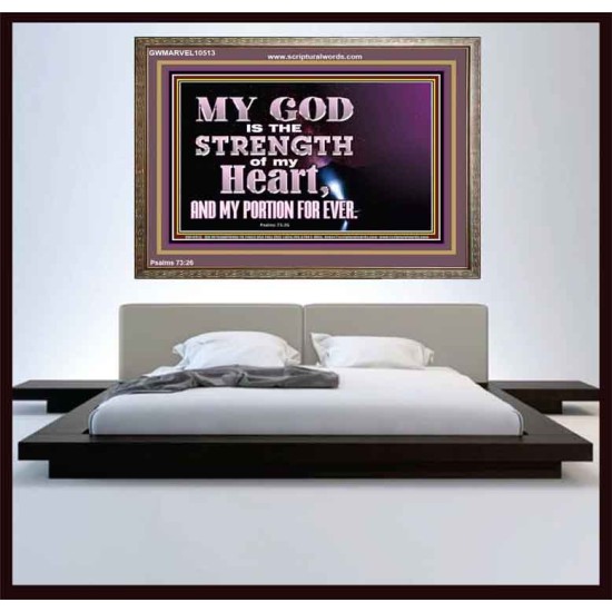 JEHOVAH THE STRENGTH OF MY HEART  Bible Verses Wall Art & Decor   GWMARVEL10513  
