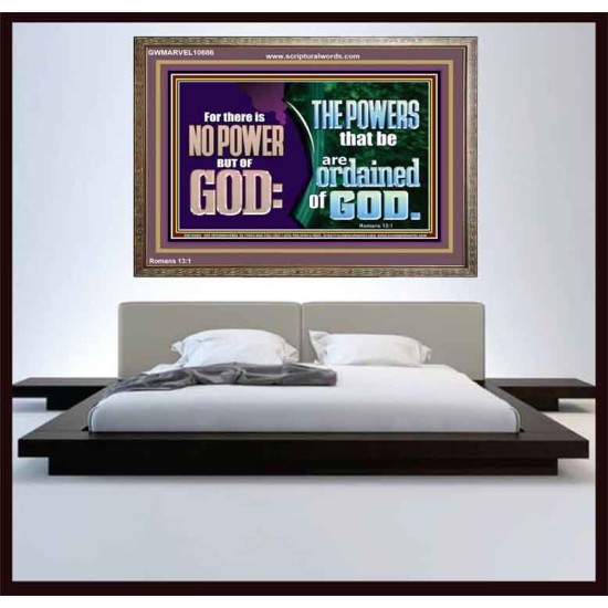 THERE IS NO POWER BUT OF GOD THE POWERS THAT BE ARE ORDAINED OF GOD  Church Wooden Frame  GWMARVEL10686  