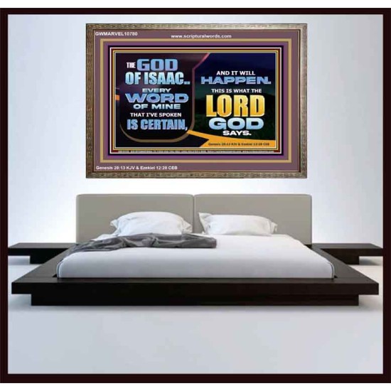 THE WORD OF THE LORD IS CERTAIN AND IT WILL HAPPEN  Modern Christian Wall Décor  GWMARVEL10780  