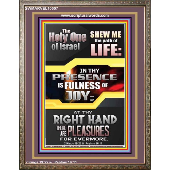 SHEW ME THE PATH OF LIFE  Sanctuary Wall Picture  GWMARVEL10007  