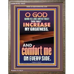 O GOD INCREASE MY GREATNESS  Church Portrait  GWMARVEL10023  "31X36"