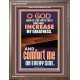 O GOD INCREASE MY GREATNESS  Church Portrait  GWMARVEL10023  
